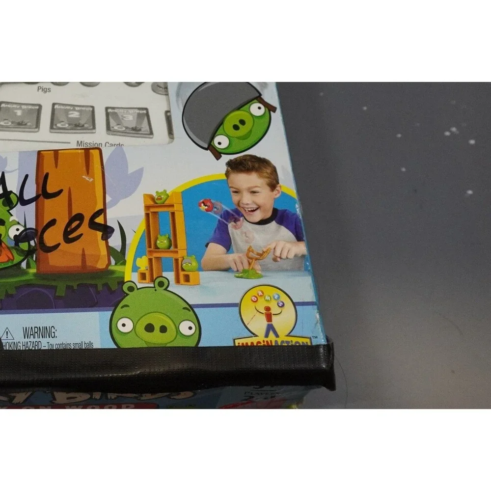 Angry Birds Knock On Wood Board Game 100% Complete Mattel